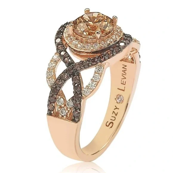 Champagne Diamonds Ring